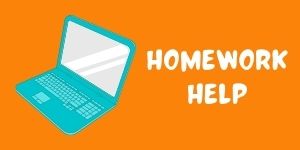 Icon that leads to "Homework Help" an internal webpage for teens that need reliable resources for information.